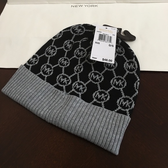 ✨Michael Kors Hat Black/Gray - Picture 2 of 2